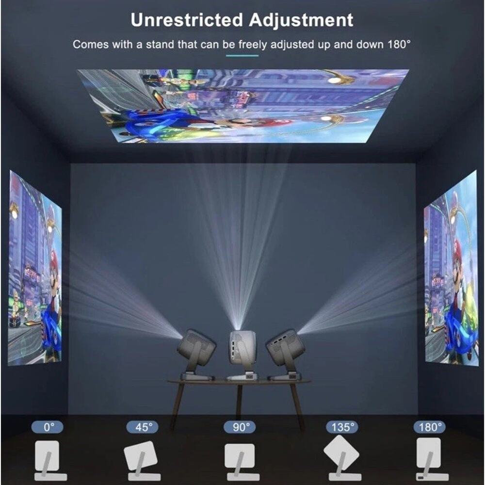 🔥Smart TV 4K Projector WiFi & Bluetooth Portable Outdoor Auto Focus BNIB🔥 - Picture 5 of 8